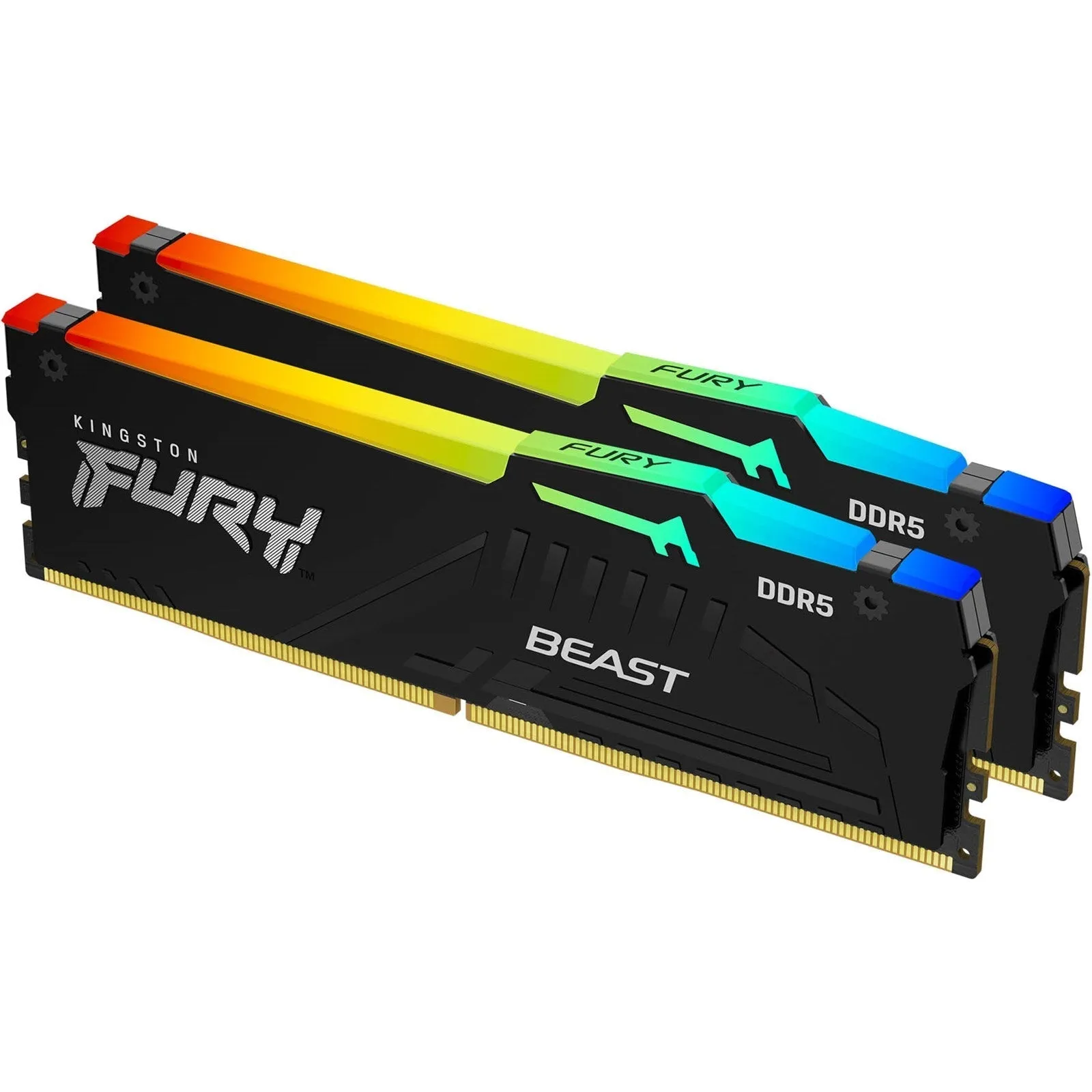 32GB (2x16GB) DDR5 6000MHz CL36 Kingston FURY Beast RGB RAM