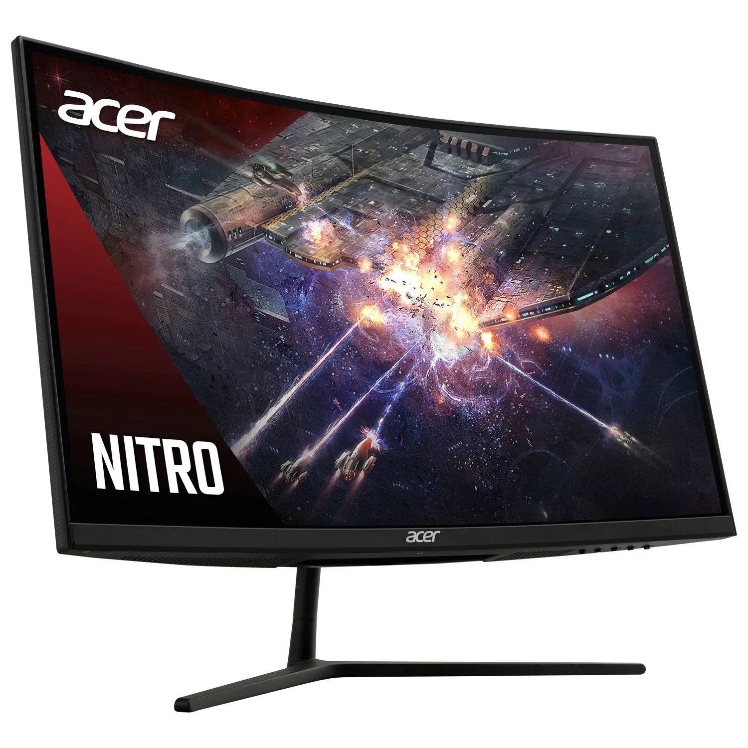 Acer 31.5" 1440p WQHD 165Hz 1ms GTG Curved VA LED FreeSync Gaming Monitor (EI322QUR) - Black