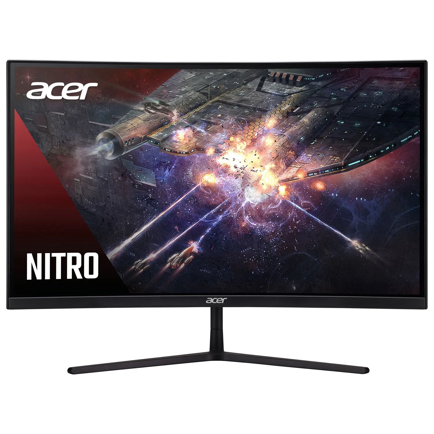 Acer 31.5" 1440p WQHD 165Hz 1ms GTG Curved VA LED FreeSync Gaming Monitor (EI322QUR) - Black