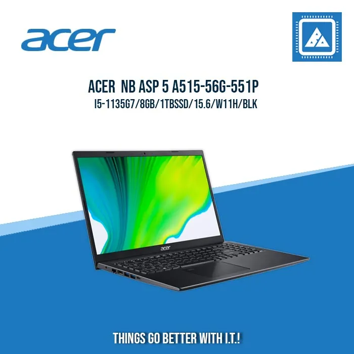 ACER ASPIRE 5 A515-56G-551P I5-1135G7/8GB/1TB NVME | BEST FOR STUDENTS AND FREELANCERS LAPTOP