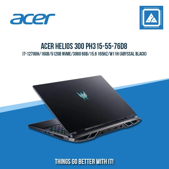 ACER HELIOS 300 PH315-55-76D8 I7-12700H/16GB/512GB NVME/3060 6GB  | BEST FOR GAMING AND AUTOCAD LAPTOP