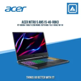 ACER NITRO 5 AN515-46-R8H3 R7-6800H  R7-6800H/16GB/512GB NVME/3070  | BEST FOR AUTOCAD AND GAMING LAPTOP