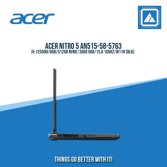 ACER NITRO 5 AN515-58-5763 I5-12500H/8GB/512GB NVME/3060 6GB | BEST FOR GAMING AND AUTOCAD LAPTOP