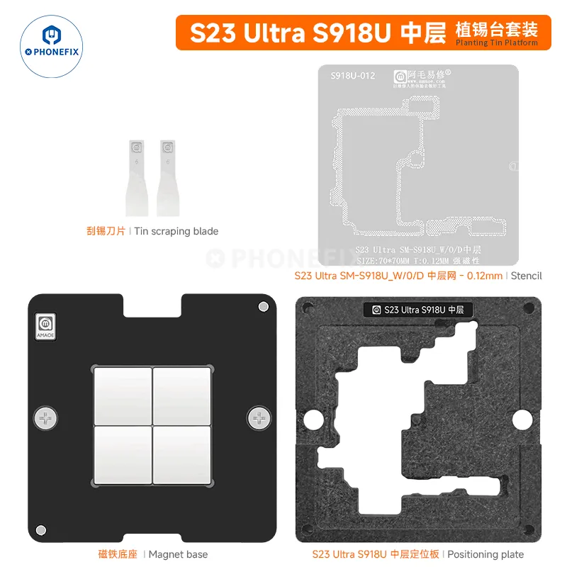 AMAOE Samsung Middle Layer Tin Planting Platform With BGA Stencil