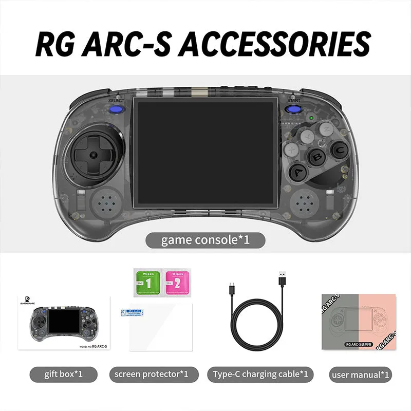 ANBERNIC RG ARC-S Clear Game Console