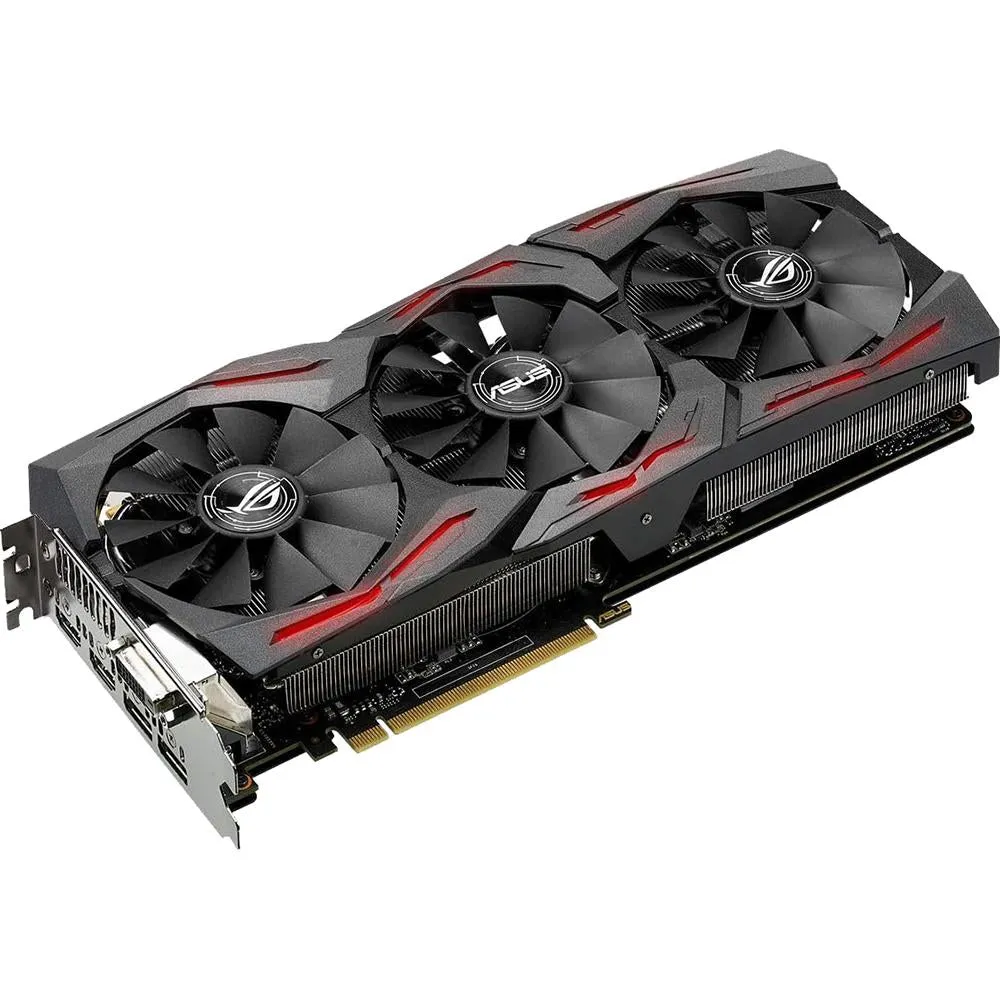 ASUS - AMD ROG STRIX RADEON RX 480 8GB OC DP 1.4 HDMI 2.0 AMD POLARIS