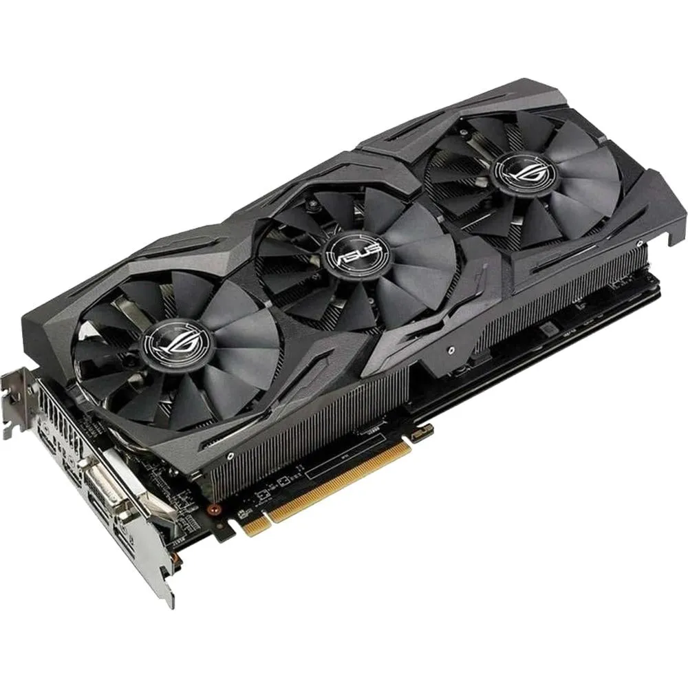 ASUS - AMD ROG STRIX RADEON RX 580 O8G OC EDITION GDDR5 DP HDMI DVI VR AMD