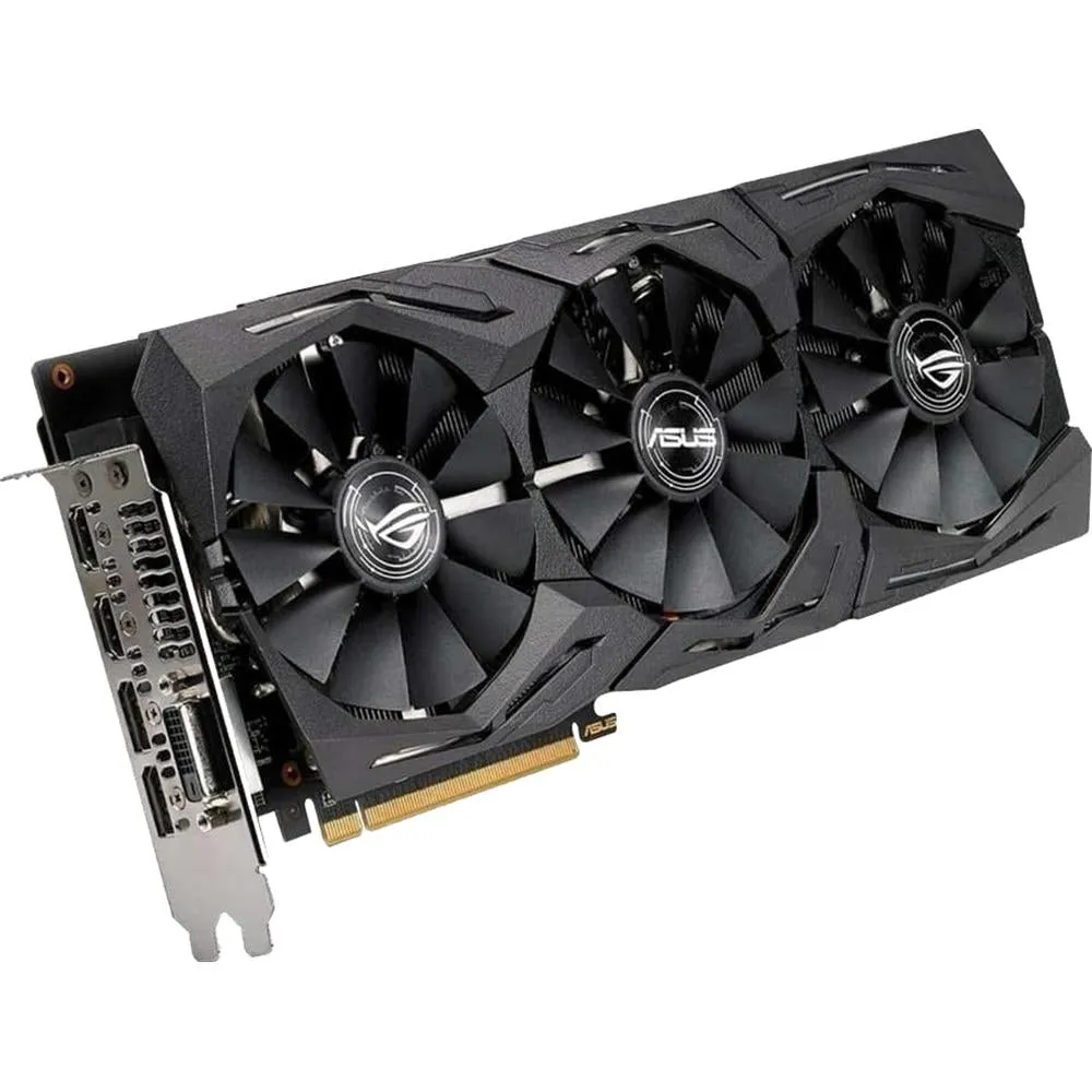 ASUS - AMD ROG STRIX RADEON RX 580 O8G OC EDITION GDDR5 DP HDMI DVI VR AMD