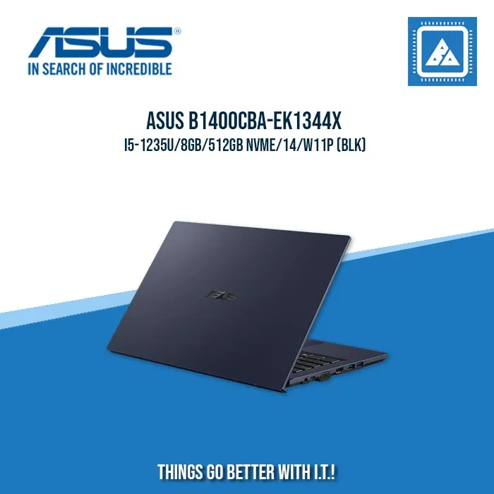 ASUS B1400CBA-EK1344X I5-1235U/8GB/512GB NVME | BEST FOR ENTERPRISES AND CORPORATES LAPTOP