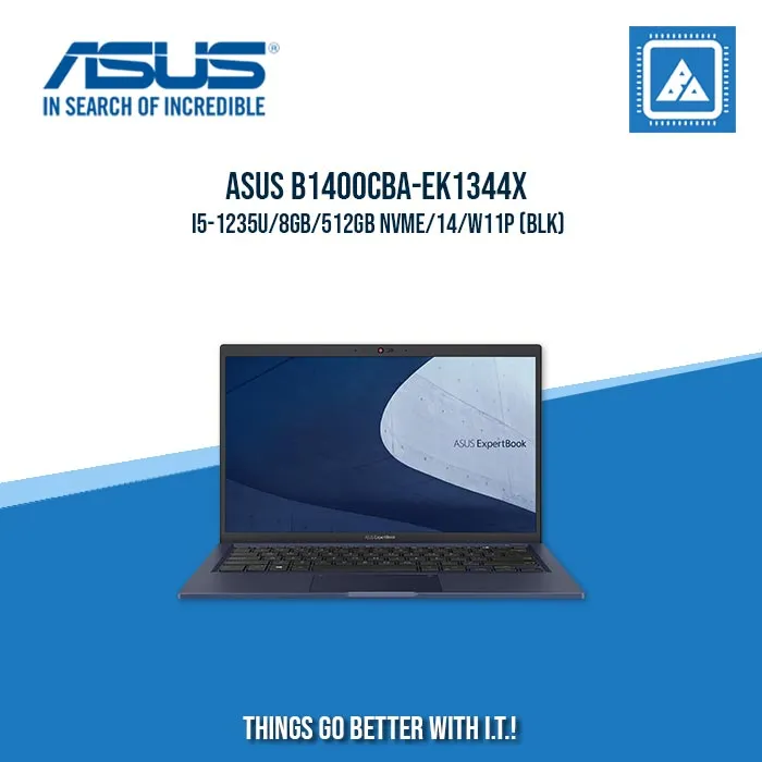 ASUS B1400CBA-EK1344X I5-1235U/8GB/512GB NVME | BEST FOR ENTERPRISES AND CORPORATES LAPTOP