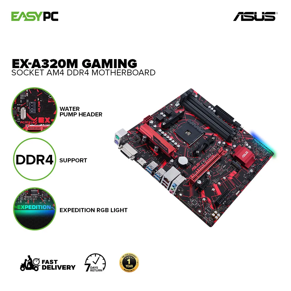 ASUS EX-A320M Gaming Socket Am4 Ddr4 Motherboard