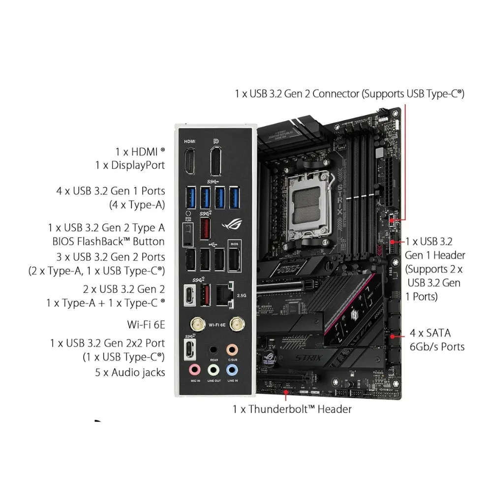 Asus Motherboard ROG Strix B650E-F Gaming WiFi