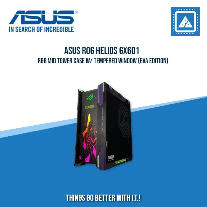 ASUS ROG HELIOS GX601 RGB MID TOWER CASE W/ TEMPERED WINDOW (EVA EDITION)