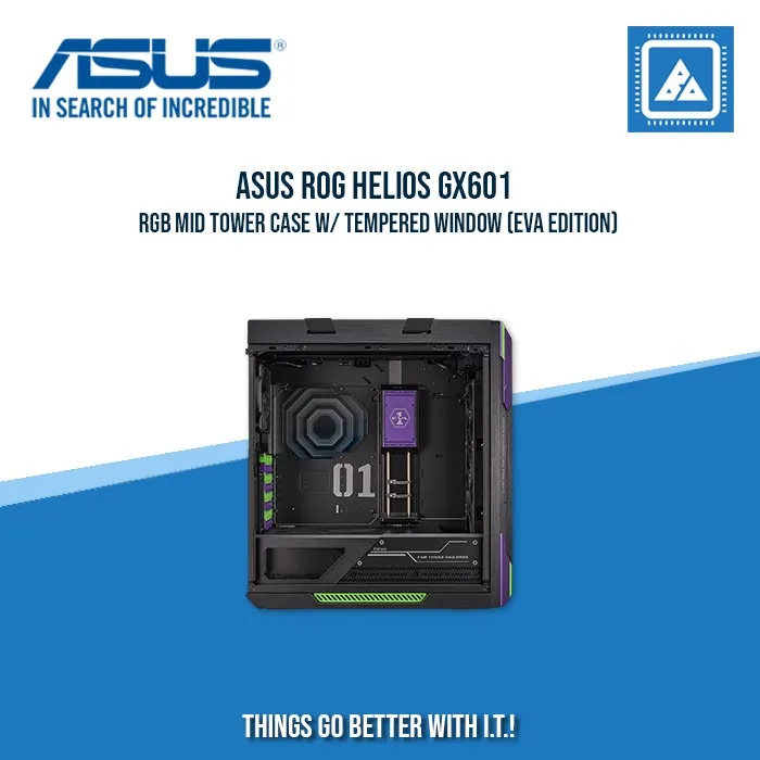 ASUS ROG HELIOS GX601 RGB MID TOWER CASE W/ TEMPERED WINDOW (EVA EDITION)