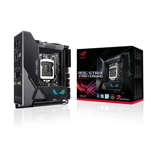 ASUS ROG STRIX Z490-I Gaming Mini-ITX Motherboard with Intel LGA 1200 CPU Support