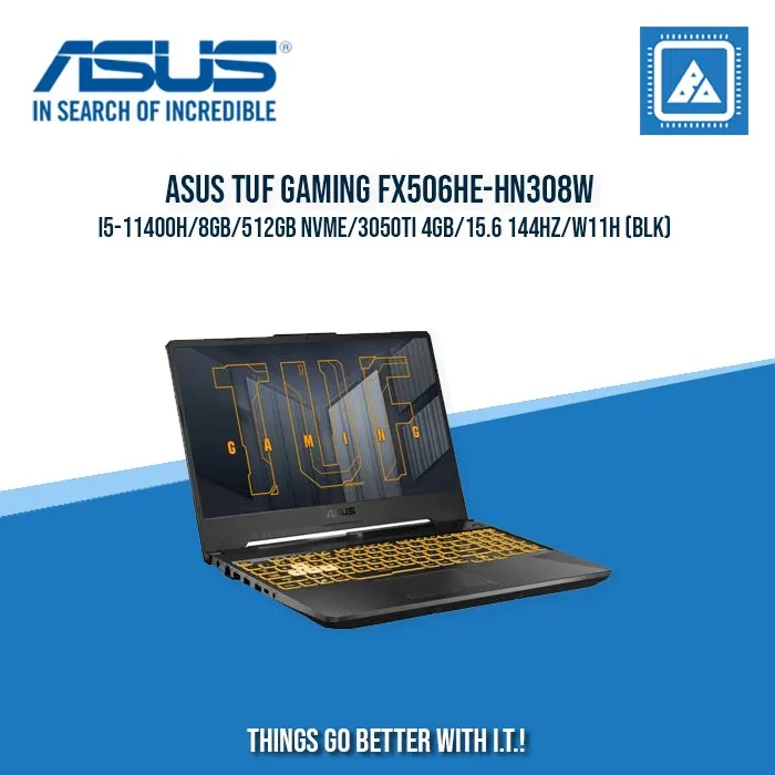 ASUS TUF GAMING FX506HE-HN308W I5-11400H/8GB/512GB NVME/3050TI 4GB | BEST FOR  GAMING AND AUTOCAD LAPTOP