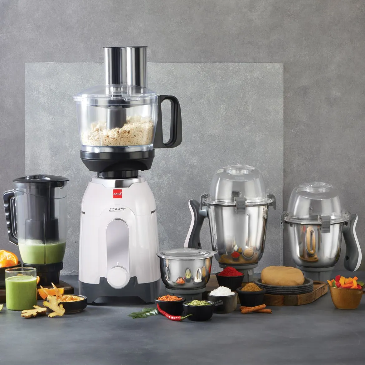 Discovery Chef Juicer Mixer Grinder with 5 Jars, 750W