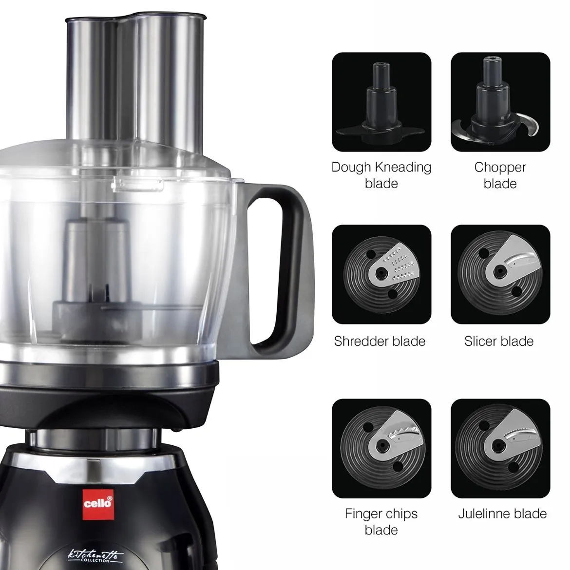 Discovery Chef Juicer Mixer Grinder with 5 Jars, 750W