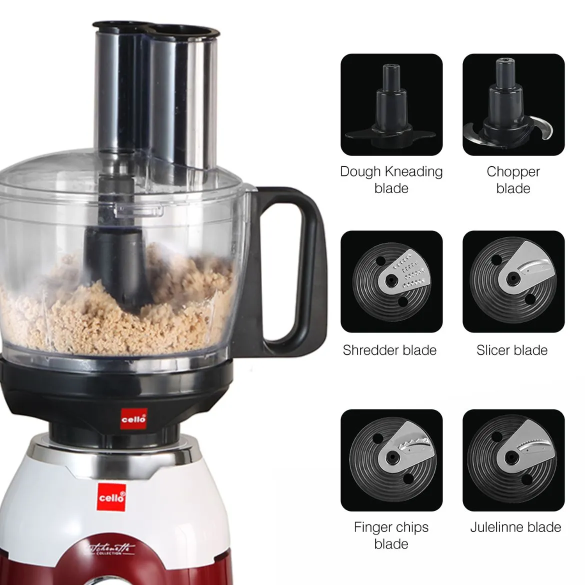 Discovery Chef Juicer Mixer Grinder with 5 Jars, 750W