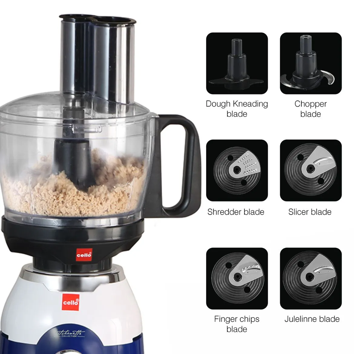 Discovery Chef Juicer Mixer Grinder with 5 Jars, 750W