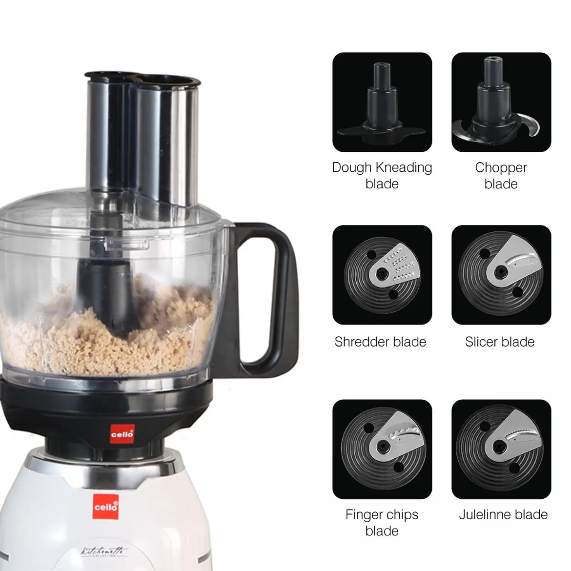 Discovery Chef Juicer Mixer Grinder with 5 Jars, 750W