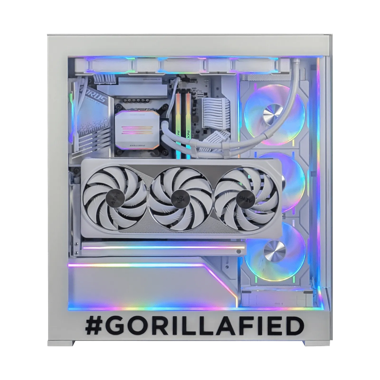 GORILLA2GO NV5 RGB White Same-Day Custom Gaming PC