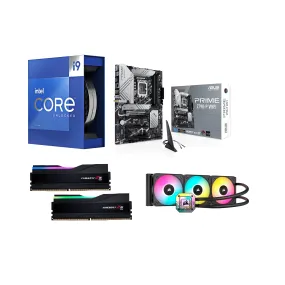 Intel 13th Gen Combo - Intel® Core™ i9-13900K Processor/Asus Prime Z790-P WiFi Motherboard/Gskill Trident Z5 64 GB RAM / Corsair Icue H150i Elite CAPELLIX XT Liquid Cooler