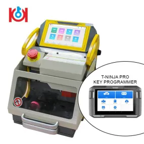 KUKAI - SEC-E9 Automatic Key Cutting Machine - Generation IV Android Tablet Version   T-Ninja Pro Key Programmer - Cut & Program Bundle