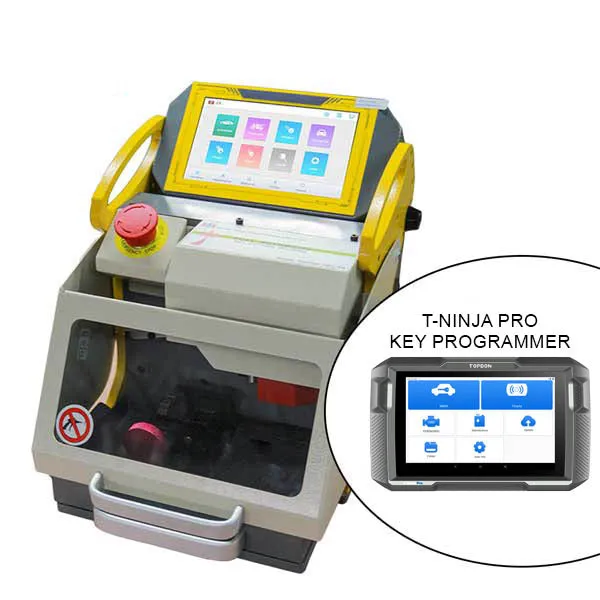 KUKAI - SEC-E9 Automatic Key Cutting Machine - Generation IV Android Tablet Version   T-Ninja Pro Key Programmer - Cut & Program Bundle