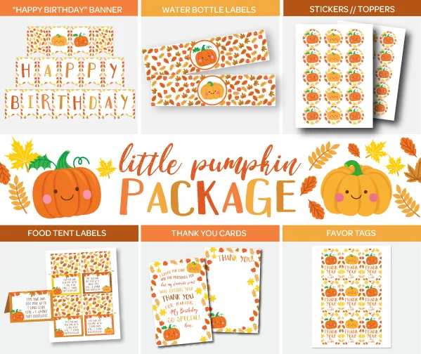 Little Pumpkin Party Pack