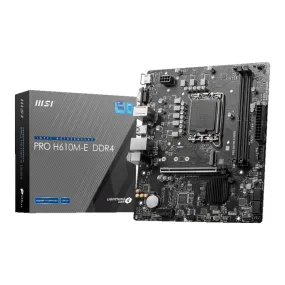 Msi H610M-E Pro Intel Lga1700 M-Atx Motherboard