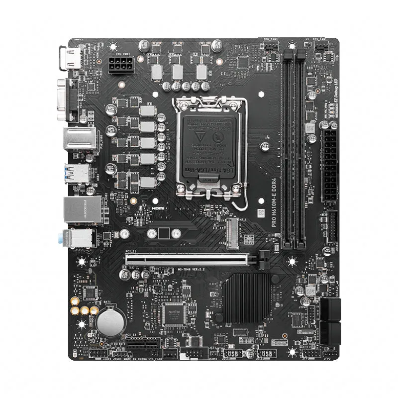 Msi H610M-E Pro Intel Lga1700 M-Atx Motherboard