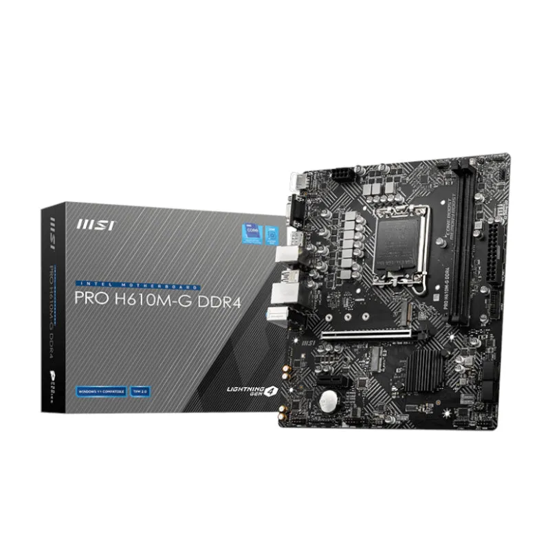 Msi H610M-G Pro Intel Lga1700 M-Atx Motherboard