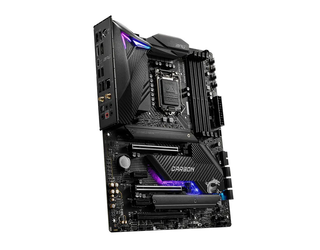 MSI MPG Z490 GAMING CARBON WIFI INTEL LGA1200 MOTHERBOARD