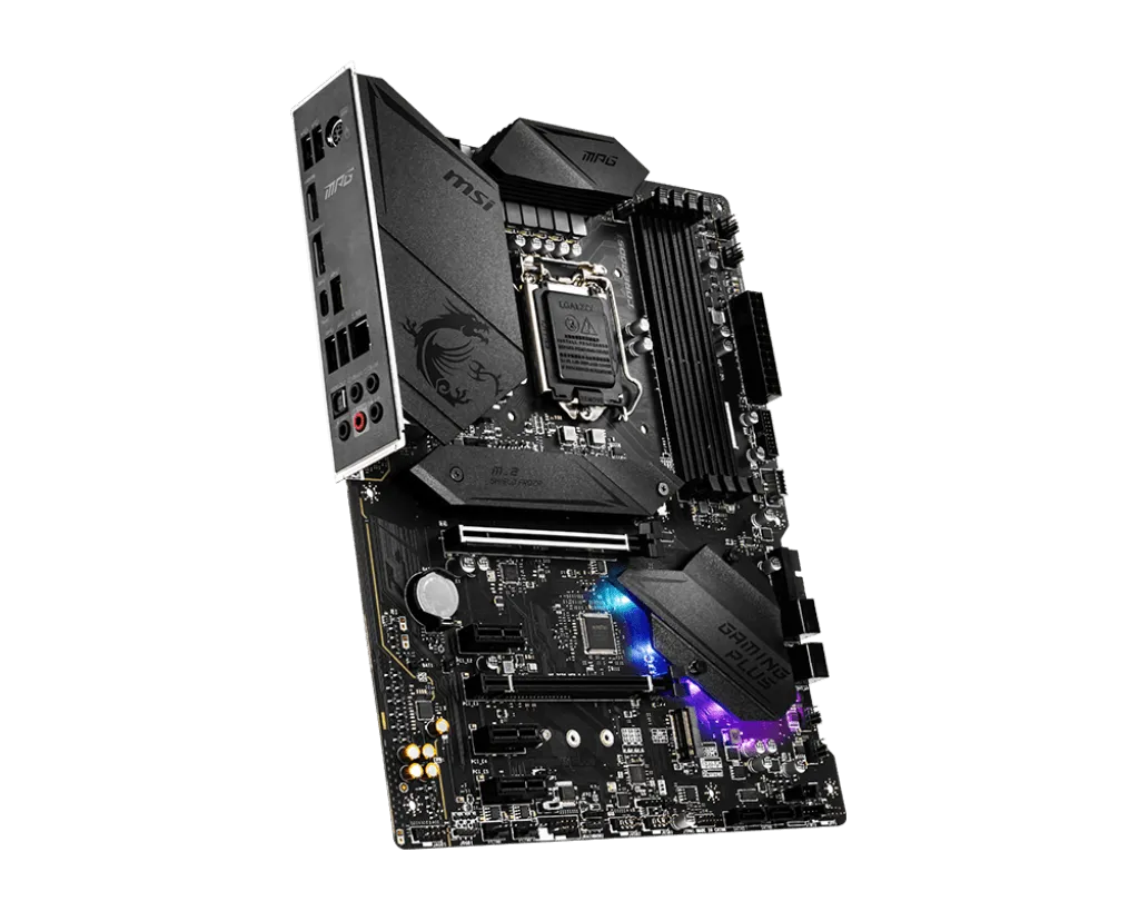 MSI MPG Z490 GAMING PLUS Motherboard ATX  LGA1200 Supports 10th 11th CPU USB 3.2 Gen2 Type C M.2 HDMI