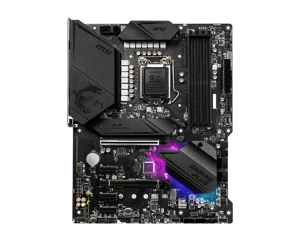 MSI MPG Z490 GAMING PLUS Motherboard ATX  LGA1200 Supports 10th 11th CPU USB 3.2 Gen2 Type C M.2 HDMI