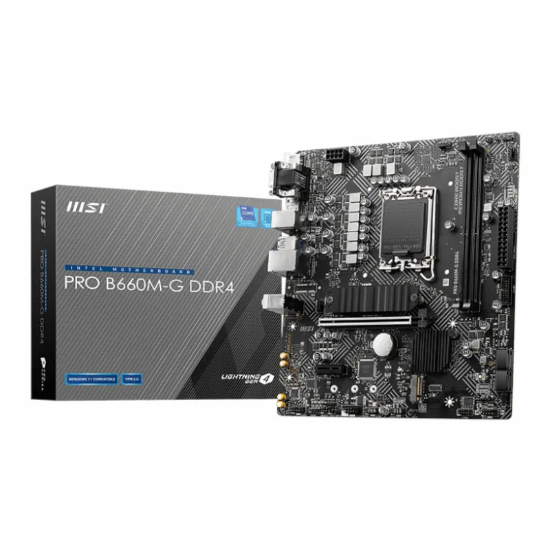 Msi Pro B660M-G Ddr4 Intel Lga1700 Matx Motherboard