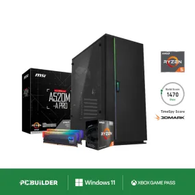 Pcbuilder Ryzen 5 5600G Defender Windows 11 Gaming Pc