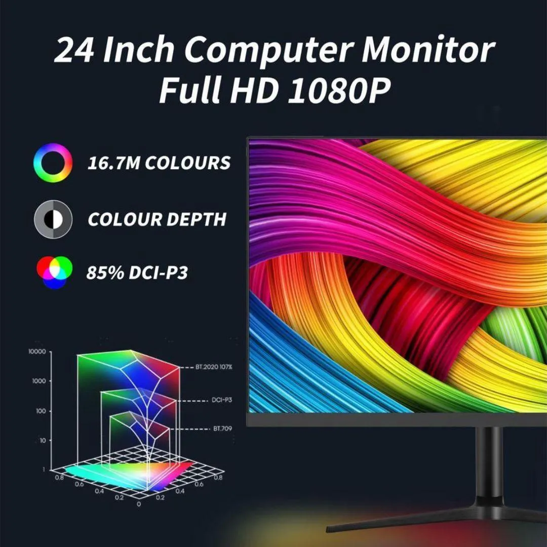 Rehisk 24Inch 180Hz Full HD 1080P Gaming Monitor - 241KV2