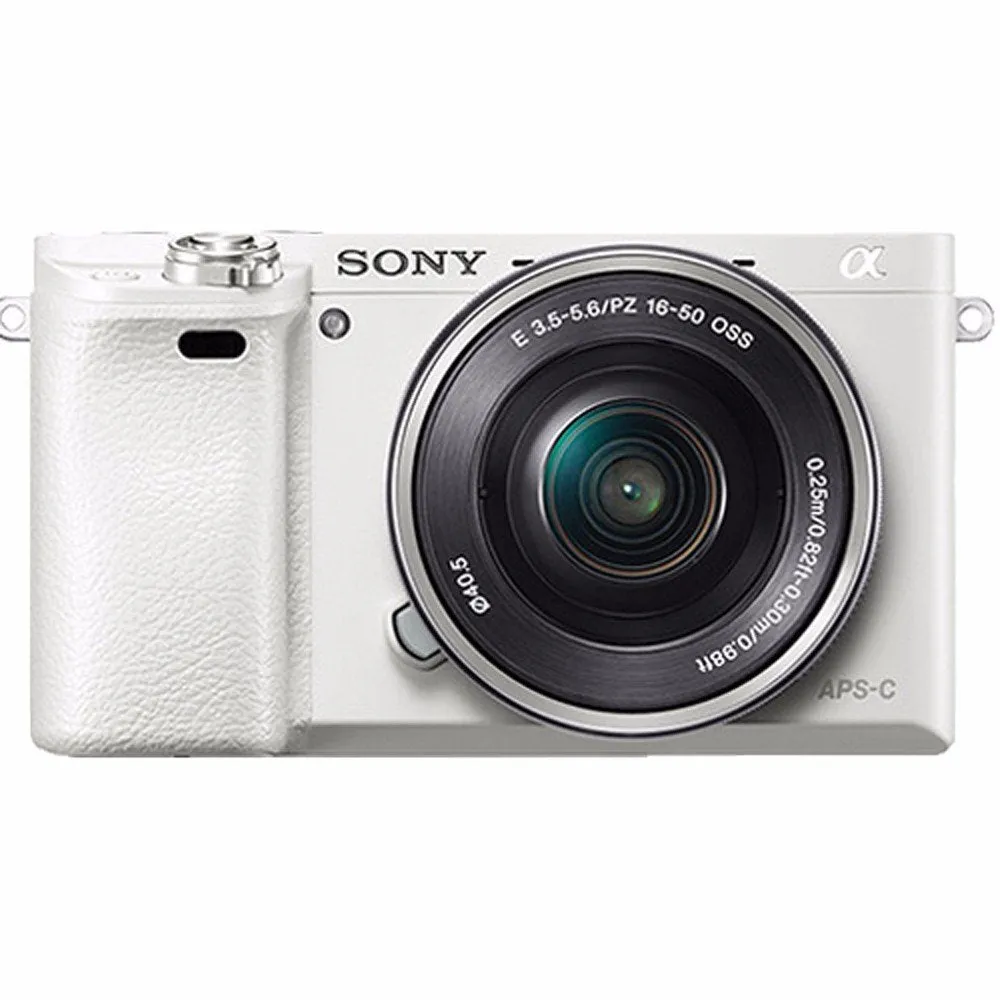 Sony Alpha a6000 Mirrorless Digital Camera with 16-50mm Lens (White)   Battery   Charger   64GB Bundle 6 - International